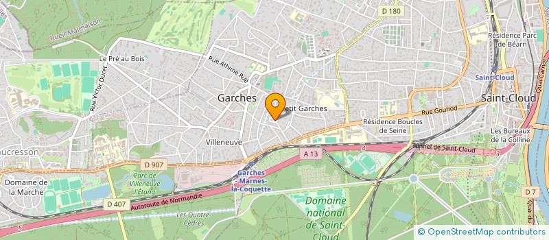 localisation de l'entreprise MONSIEUR STEPHANE BONNEVILLE à GARCHES