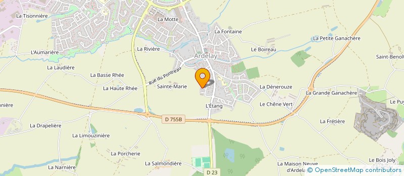 localisation de l'entreprise MONSIEUR STEPHANE BONNIN à LES HERBIERS