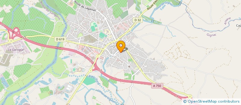 localisation de l'entreprise MONSIEUR STEPHANE BONY  GIGNAC