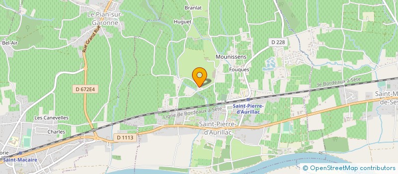 localisation de l'entreprise MONSIEUR STEPHANE BORDIER  SAINT PIERRE D'AURILLAC