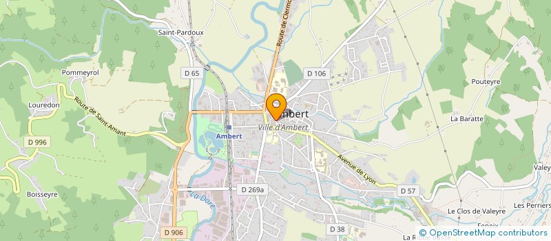 localisation de l'entreprise MONSIEUR STEPHANE BORIE  AMBERT