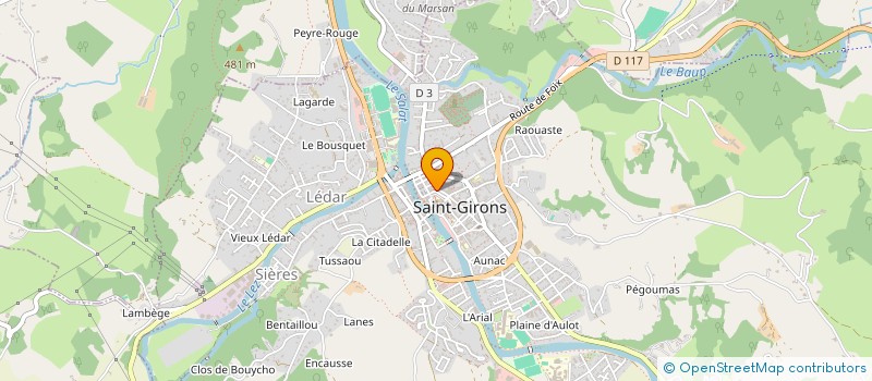 localisation de l'entreprise MONSIEUR STEPHANE BORREAU à SAINT-GIRONS