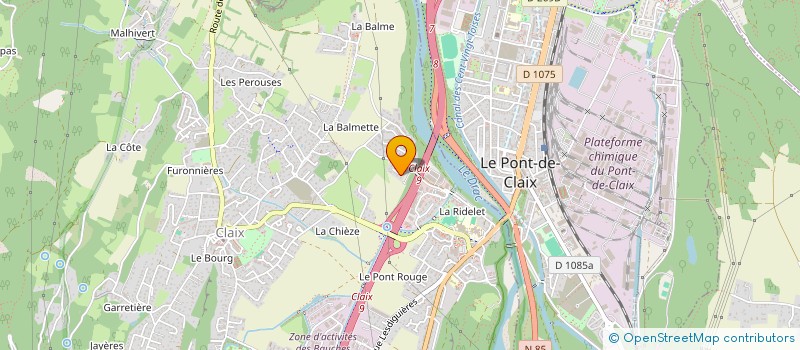 localisation de l'entreprise MONSIEUR STEPHANE BOSCARDIN  CLAIX