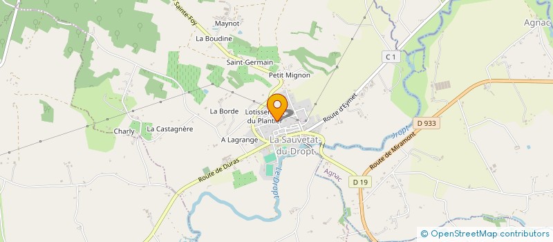 localisation de l'entreprise MONSIEUR STEPHANE BOTTIN  LA SAUVETAT-DU-DROPT