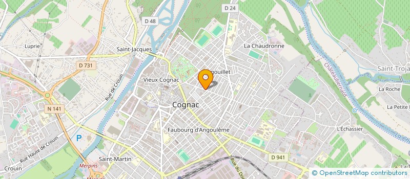 localisation de l'entreprise MONSIEUR STEPHANE BOTTO à COGNAC
