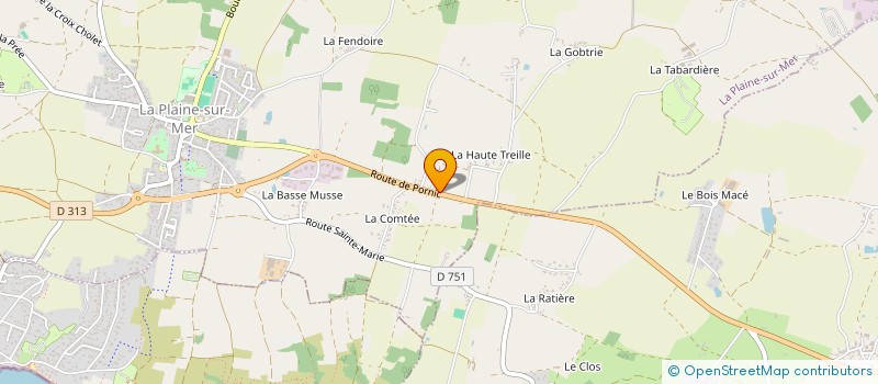localisation de l'entreprise MONSIEUR STEPHANE BOUCARD à LA PLAINE-SUR-MER