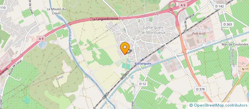 localisation de l'entreprise MONSIEUR STEPHANE BOUCHEREAU à GALLARGUES-LE-MONTUEUX