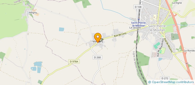 localisation de l'entreprise MONSIEUR STEPHANE BOUDEAU  SAINT-PIERRE-LE-MOUTIER