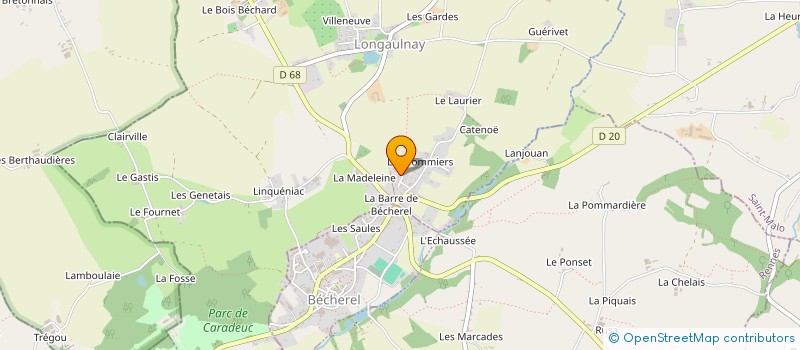 localisation de l'entreprise MONSIEUR STEPHANE BOUETARD  LONGAULNAY