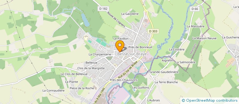 localisation de l'entreprise MONSIEUR STEPHANE BOUFFELIERE à BESSE-SUR-BRAYE