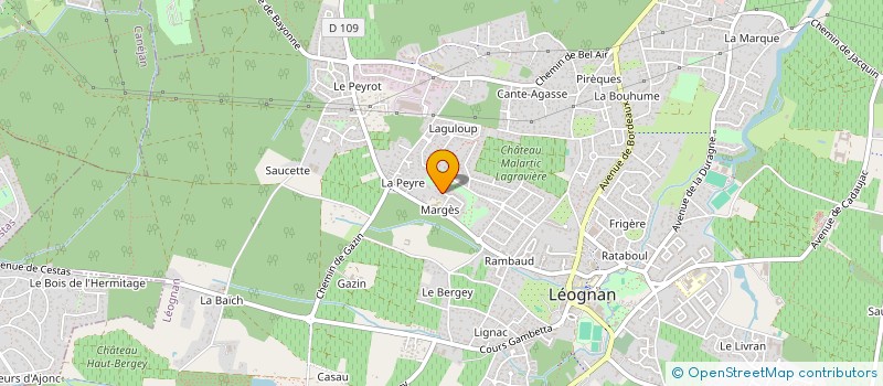 localisation de l'entreprise MONSIEUR STEPHANE BOUILLARD  LEOGNAN