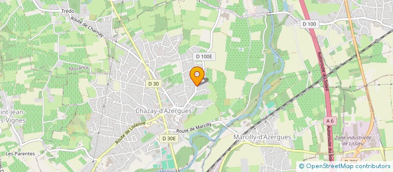 localisation de l'entreprise MONSIEUR STEPHANE BOUILLOD à CHAZAY-D'AZERGUES