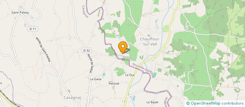 localisation de l'entreprise MONSIEUR STEPHANE BOUIN  CHAUFFOUR-SUR-VELL