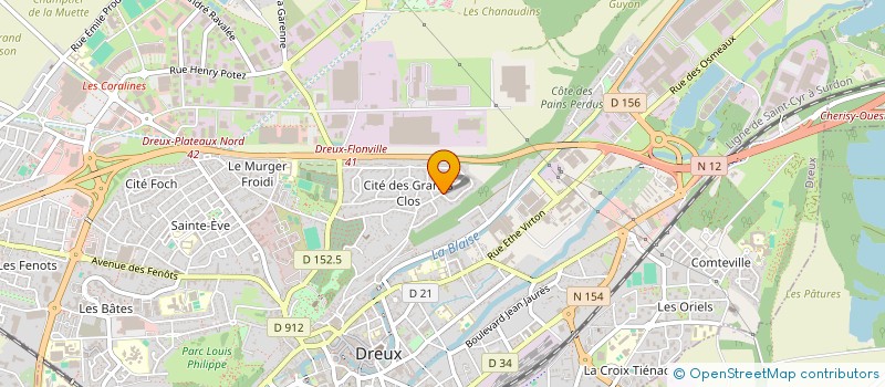 localisation de l'entreprise MONSIEUR STEPHANE BOULANGER à DREUX