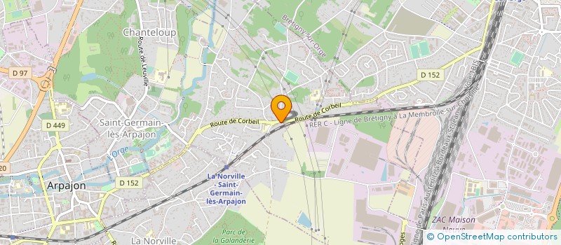 localisation de l'entreprise MONSIEUR STEPHANE BOURDAIS à SAINT-GERMAIN-LES-ARPAJON