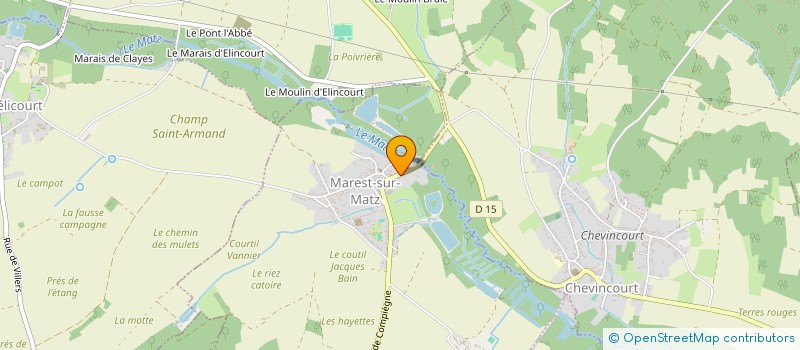 localisation de l'entreprise MONSIEUR STEPHANE BOURDON  MAREST-SUR-MATZ