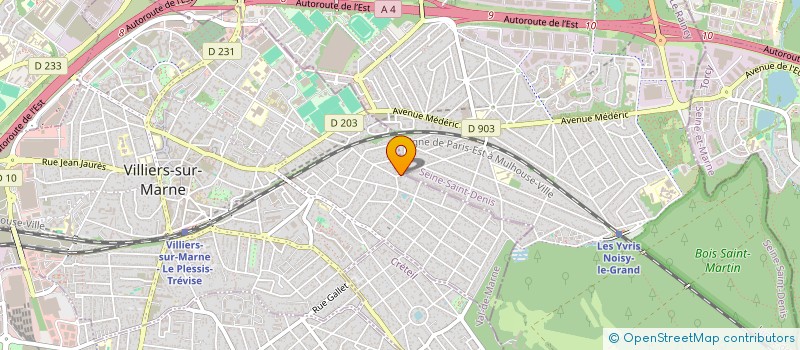 localisation de l'entreprise MONSIEUR STEPHANE BOURELY  VILLIERS-SUR-MARNE