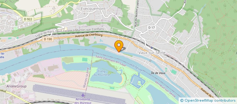localisation de l'entreprise MONSIEUR STEPHANE BOURGEOIS  VAUX-SUR-SEINE