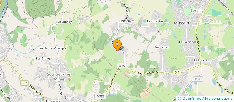 localisation de l'entreprise MONSIEUR STEPHANE BOURIT  LENTILLY