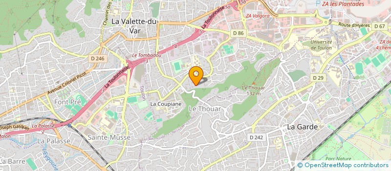 localisation de l'entreprise MONSIEUR STEPHANE BOURQUIN  LA VALETTE-DU-VAR