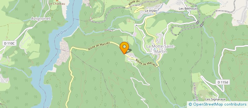 localisation de l'entreprise MONSIEUR STEPHANE BOURREL  LA MOTTE-SAINT-MARTIN