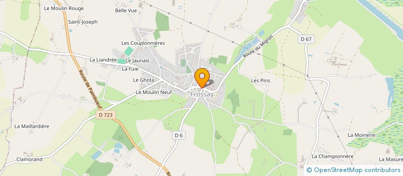 localisation de l'entreprise MONSIEUR STEPHANE BOUSSARD à FROSSAY