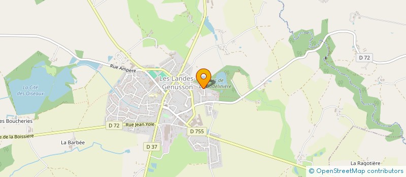 localisation de l'entreprise MONSIEUR STEPHANE BOUSSEAU à LES LANDES-GENUSSON