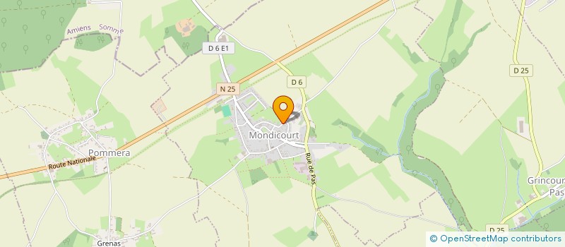 localisation de l'entreprise MONSIEUR STEPHANE BOUTEMY  MONDICOURT