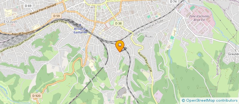 localisation de l'entreprise MONSIEUR STEPHANE BOUYT  BRIVE-LA-GAILLARDE