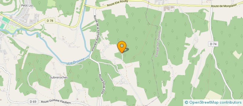 localisation de l'entreprise MONSIEUR STEPHANE BOUZON  BRANTOME EN PERIGORD