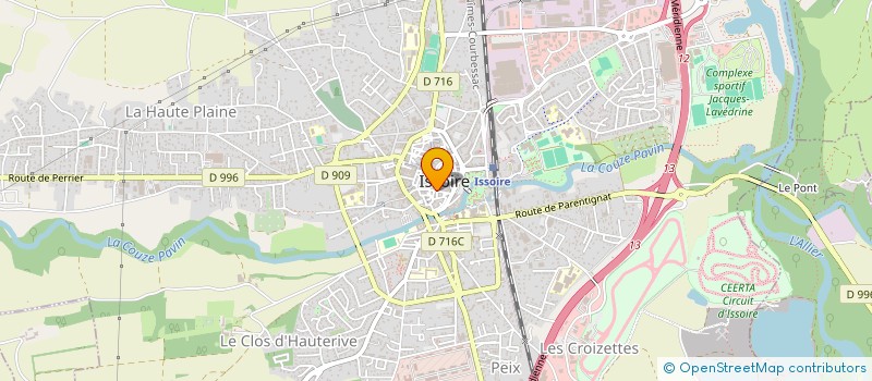 localisation de l'entreprise MONSIEUR STEPHANE BOYER à ISSOIRE