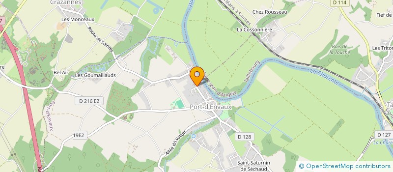 localisation de l'entreprise MONSIEUR STEPHANE BRADAC  PORT-D'ENVAUX