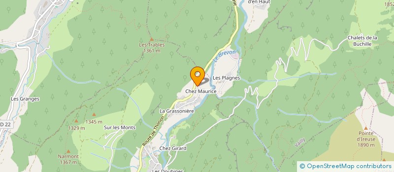 localisation de l'entreprise MONSIEUR STEPHANE BRASSEUR  BELLEVAUX