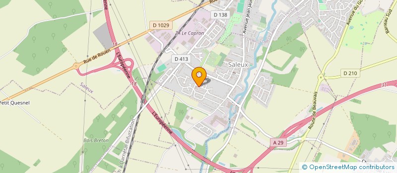 localisation de l'entreprise MONSIEUR STEPHANE BREANT  DOULLENS