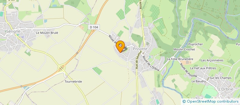 localisation de l'entreprise MONSIEUR STEPHANE BRETEAUD  PISSOTTE