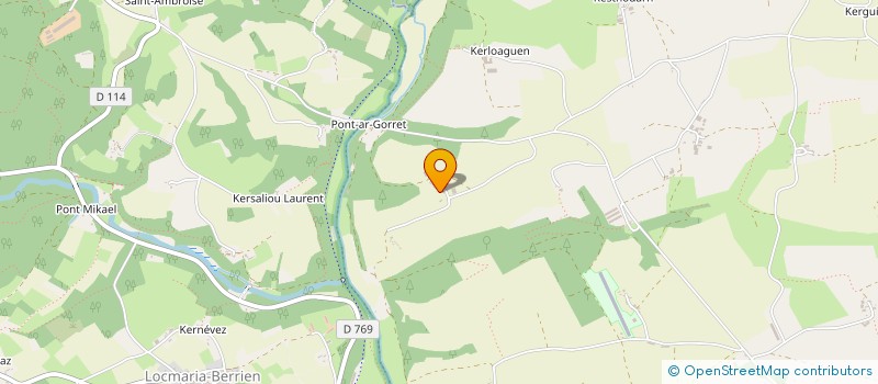 localisation de l'entreprise MONSIEUR STEPHANE BRIAND  POULLAOUEN