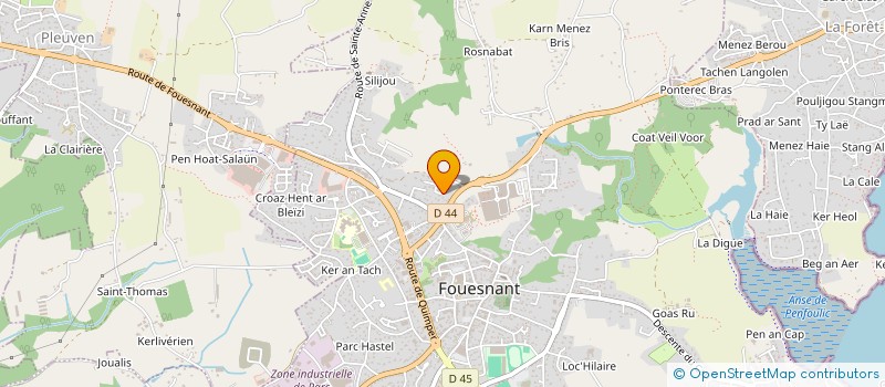 localisation de l'entreprise MONSIEUR STEPHANE BRIAND  FOUESNANT