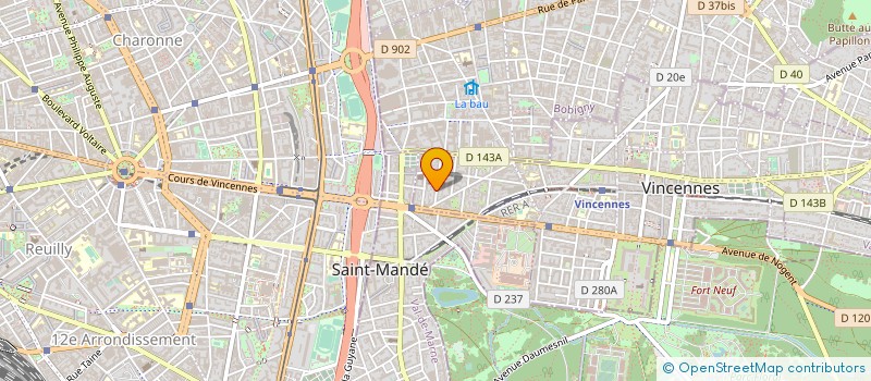 localisation de l'entreprise MONSIEUR STEPHANE BRIANT  VINCENNES