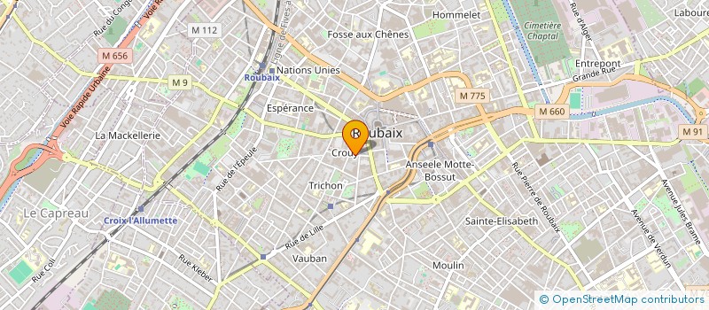 localisation de l'entreprise MONSIEUR STEPHANE BRIERE  ROUBAIX