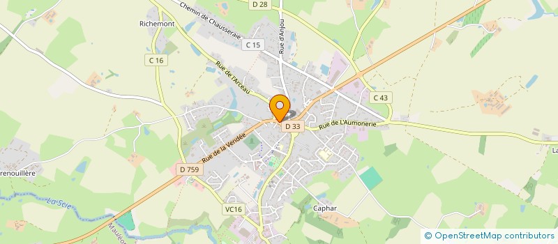 localisation de l'entreprise MONSIEUR STEPHANE BRILLET  NUEIL-LES-AUBIERS