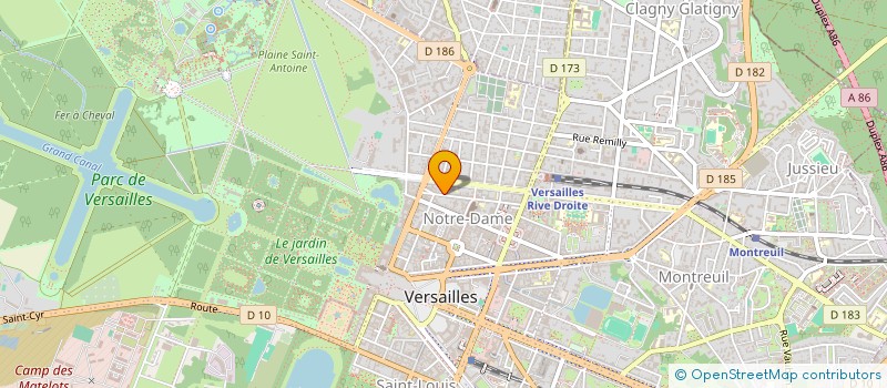 localisation de l'entreprise MONSIEUR STEPHANE BRIOT à VERSAILLES