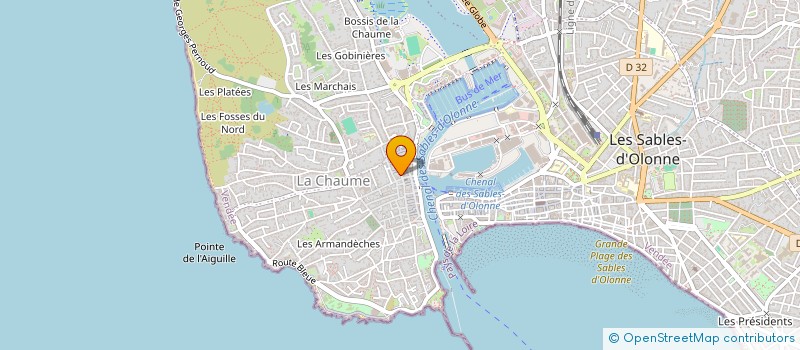 localisation de l'entreprise MONSIEUR STEPHANE BRISARD à LES SABLES D'OLONNE