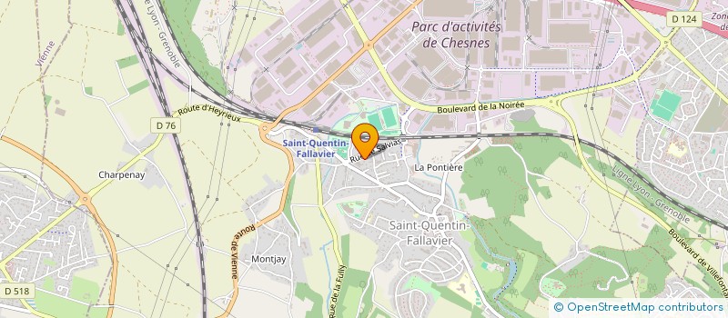 localisation de l'entreprise MONSIEUR STEPHANE BRISOTTO à SAINT-QUENTIN-FALLAVIER