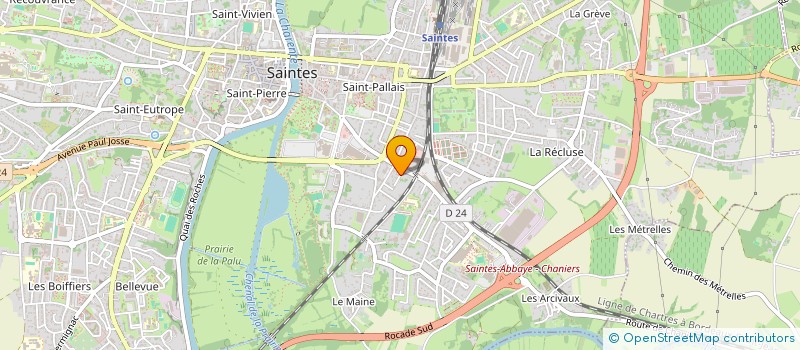 localisation de l'entreprise MONSIEUR STEPHANE BRISSON  SAINTES