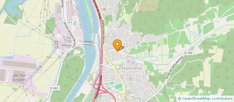 localisation de l'entreprise MONSIEUR STEPHANE BROSSARD  BOLLENE