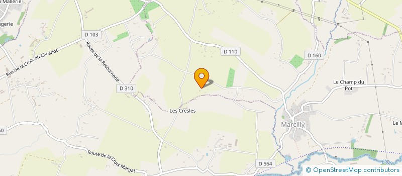 localisation de l'entreprise MONSIEUR STEPHANE BROSSAUD  MARCILLY