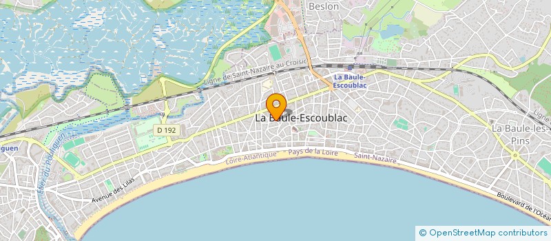 localisation de l'entreprise MONSIEUR STEPHANE BROSSEAU à LA BAULE-ESCOUBLAC
