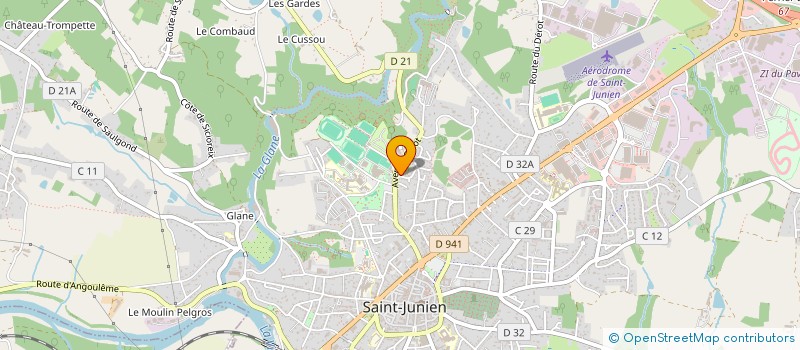 localisation de l'entreprise MONSIEUR STEPHANE BROUSSE  SAINT-JUNIEN