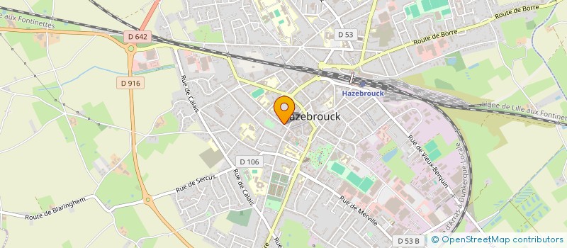 localisation de l'entreprise MONSIEUR STEPHANE BROUTIN à HAZEBROUCK