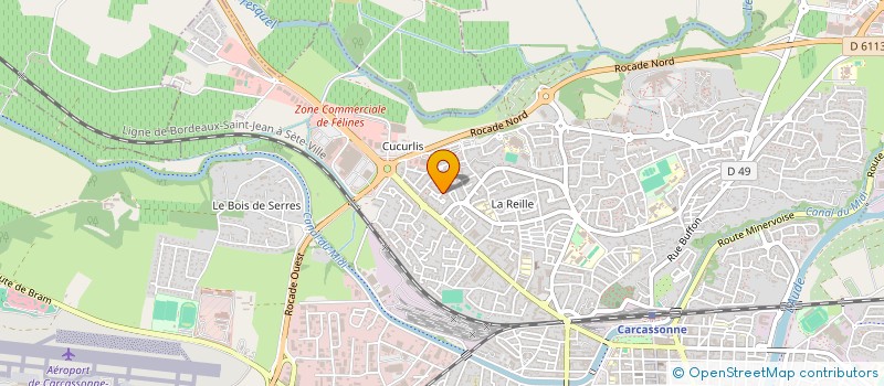 localisation de l'entreprise MONSIEUR STEPHANE BRU  CARCASSONNE